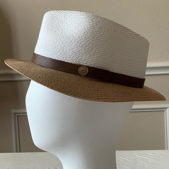 Tilley JACKSON TOY4 Fedora - White/Tan - Picture 5 of 16